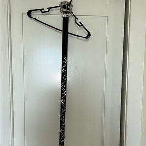 Studded Black Women's Belt